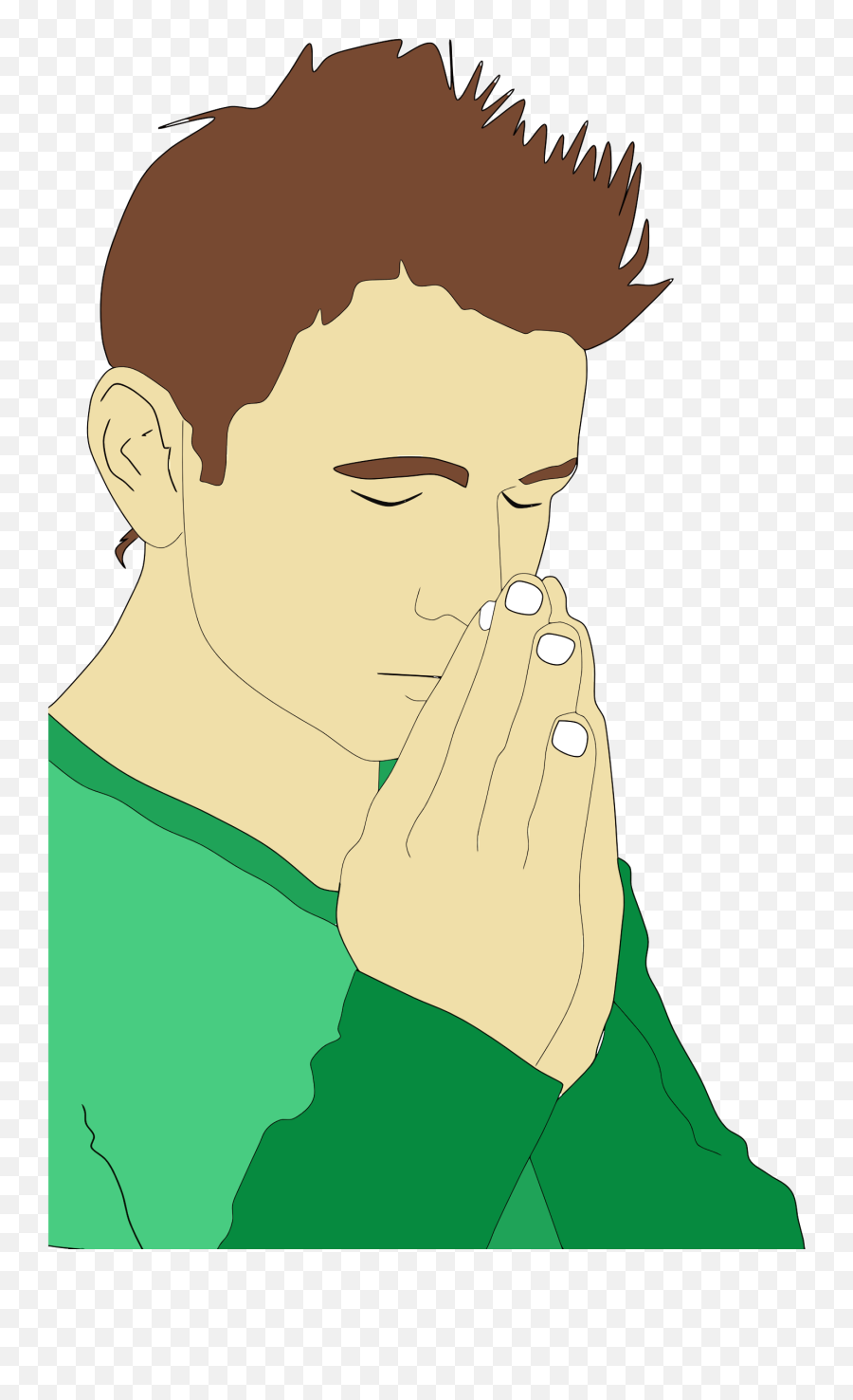 Clipart Man Praying - Man Praying Clipart Emoji,Pray Clipart