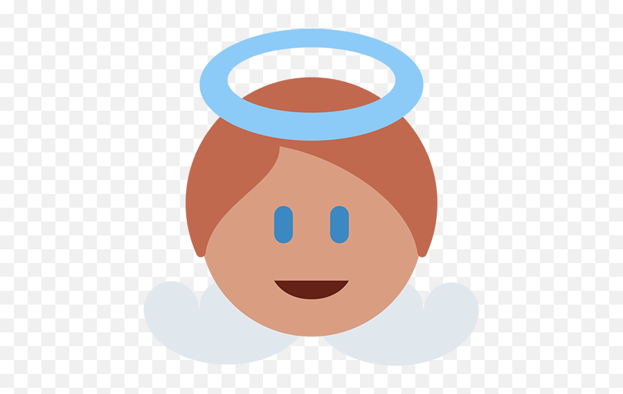 Emoji Angel Infant Smile Symbol - Angel Baby Png Download Emoji,Baby Emoji Png