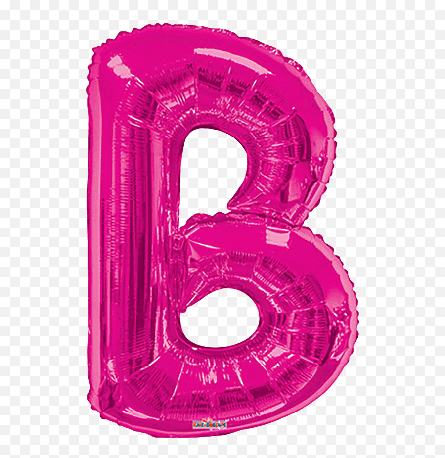 Pink Letter B 34u2033 Balloon - B Letter Balloon Png Blue Emoji,Letter B Png