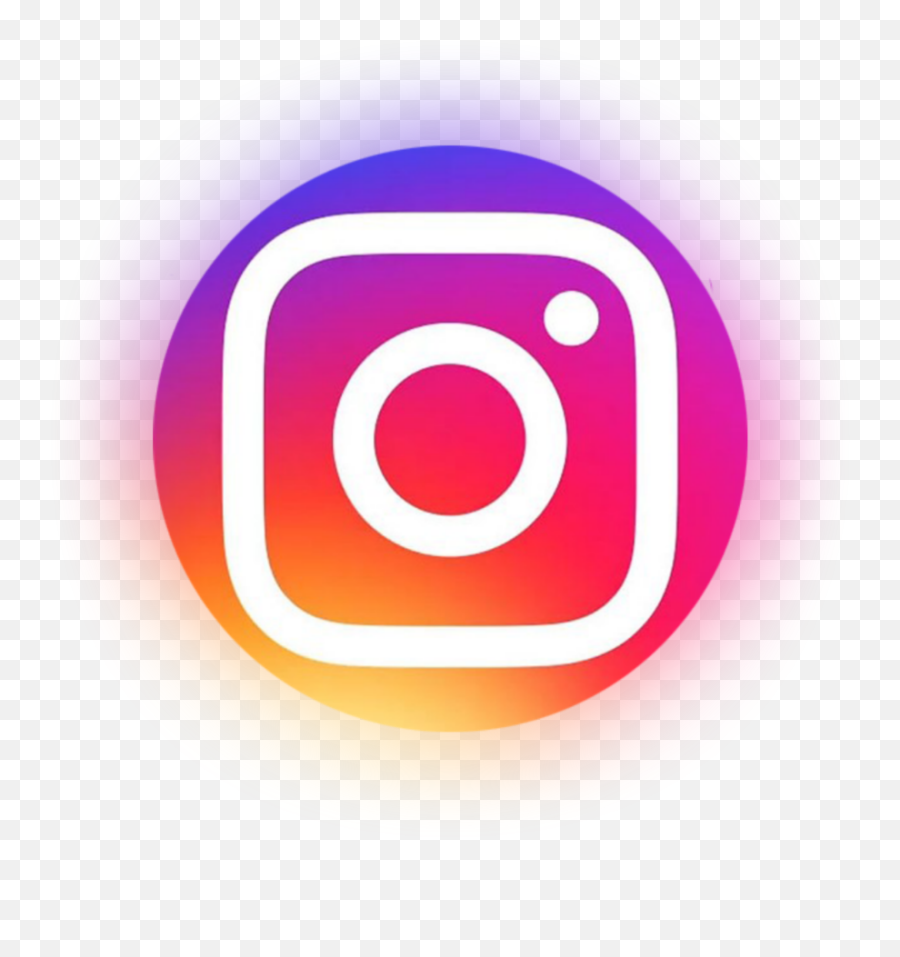 Instagram Logo Icon Neon Sticker - Logo Instagram Emoji,Instagram Logo Emoji