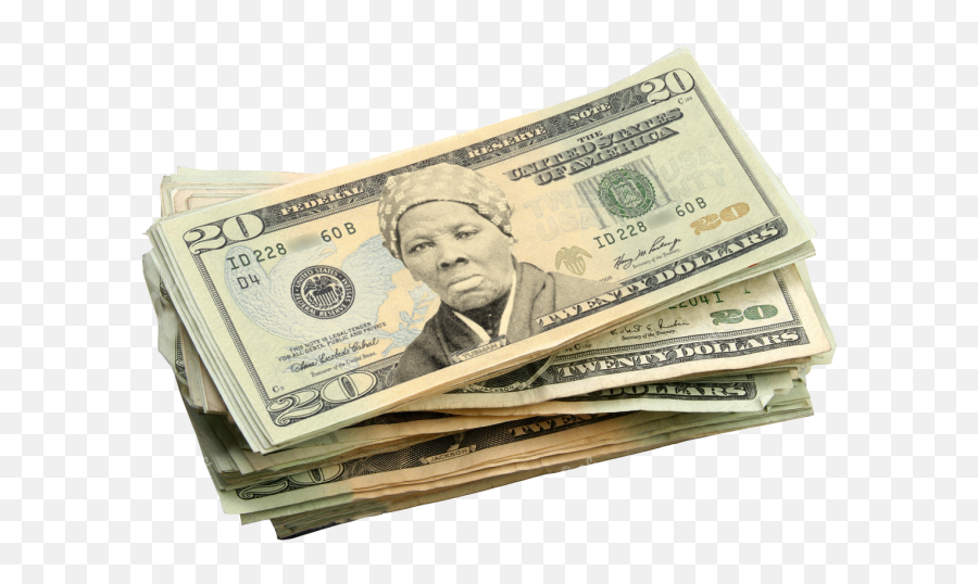 Harriet Tubman - Stack Of 20 Dollar Bill Emoji,Hundred Dollar Bill Png