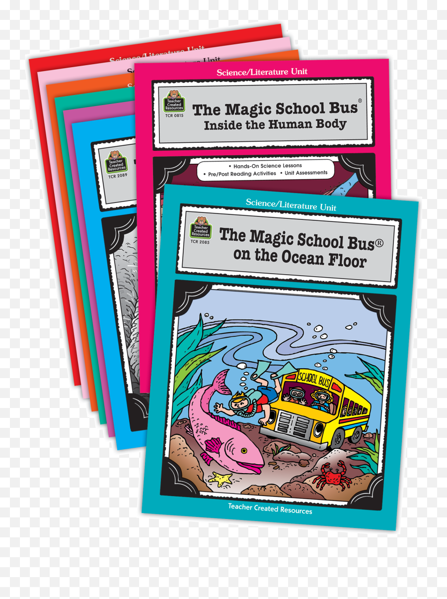 Magic School Bus Literature Units Set - Horizontal Emoji,Magic School Bus Png