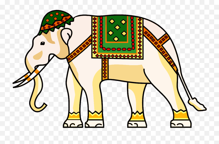 Vector Elephant Png Photos Png Mart - Decorated Elephant Png Emoji,Elephant Png