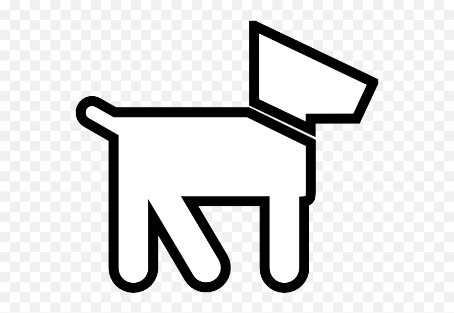 Dog Silhouette White Clip Art At Clker - Clip Art Emoji,Dog Clipart Silhouette