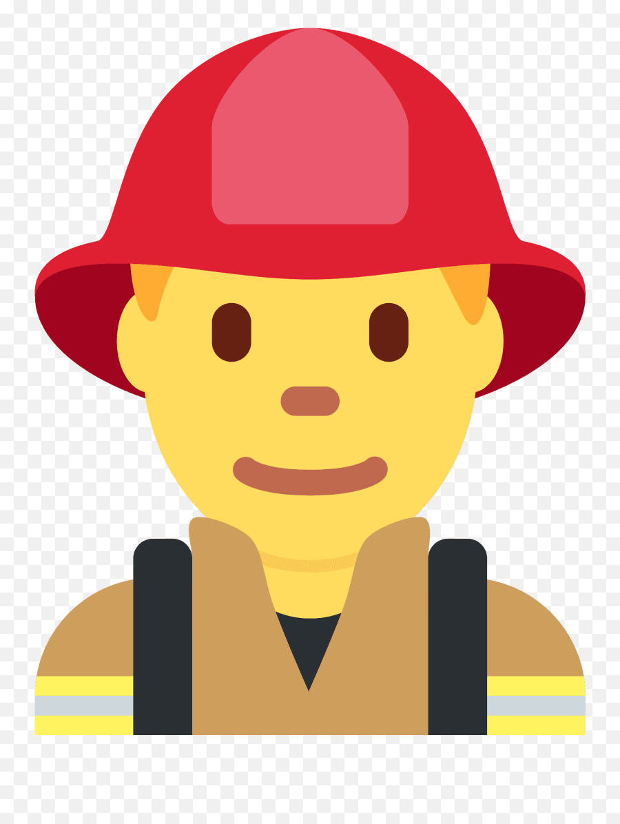 Man Firefighter Emoji Clipart Free Download Transparent Png - Firefighter,Fireman Clipart