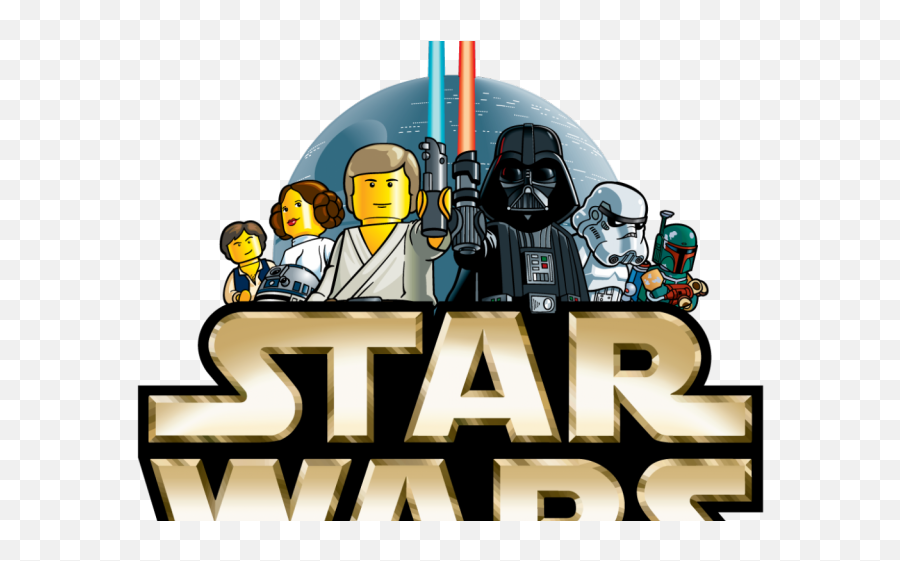 Star Wars Clipart Blue Lightsaber Png - Lego Star Wars Anniversary Logo Emoji,Lightsaber Clipart