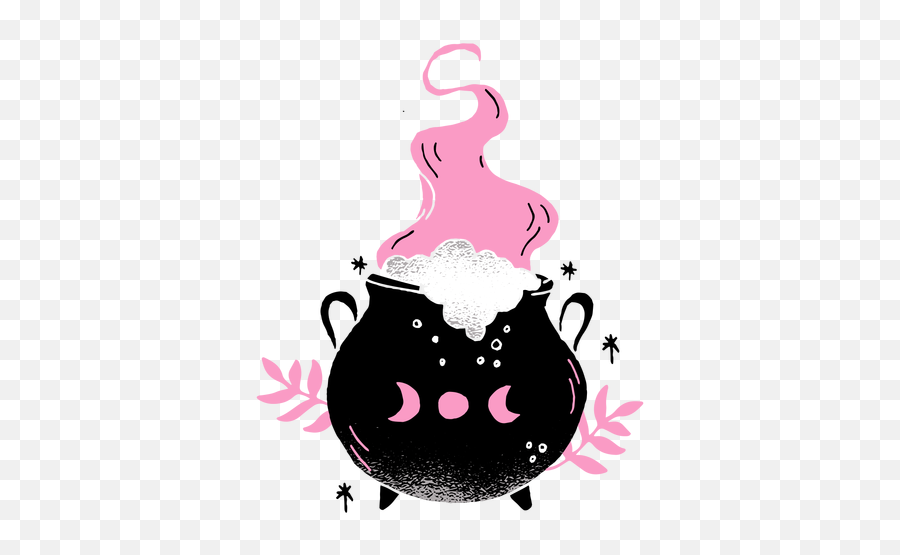Witch Cauldron Textured - Caldero De Bruja Dibujo Emoji,Witch Png