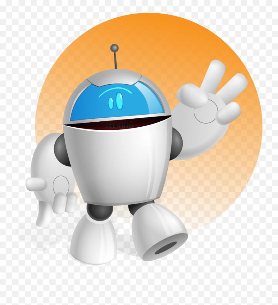 Robot Clipart Four - Mascot Robot Transparent Cartoon Robot Emoji,Robot Clipart