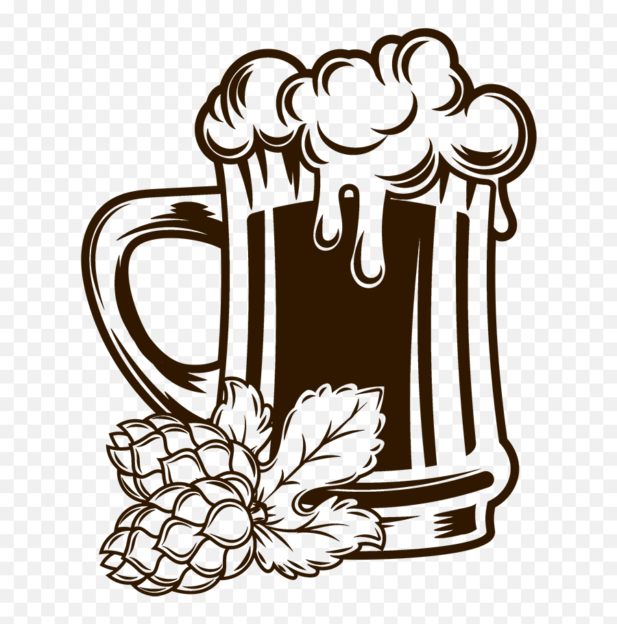 Pin Beer Mug Clipart Black And White - Black And White Beer Mug Clipart Png Emoji,Beer Mug Clipart