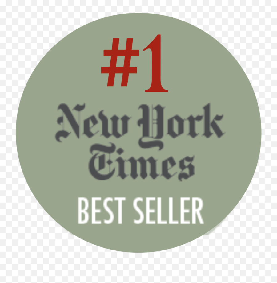 Download Hd 1 Nyt Bestseller Badge - New York Times Bestseller Symbol Emoji,Nyt Logo