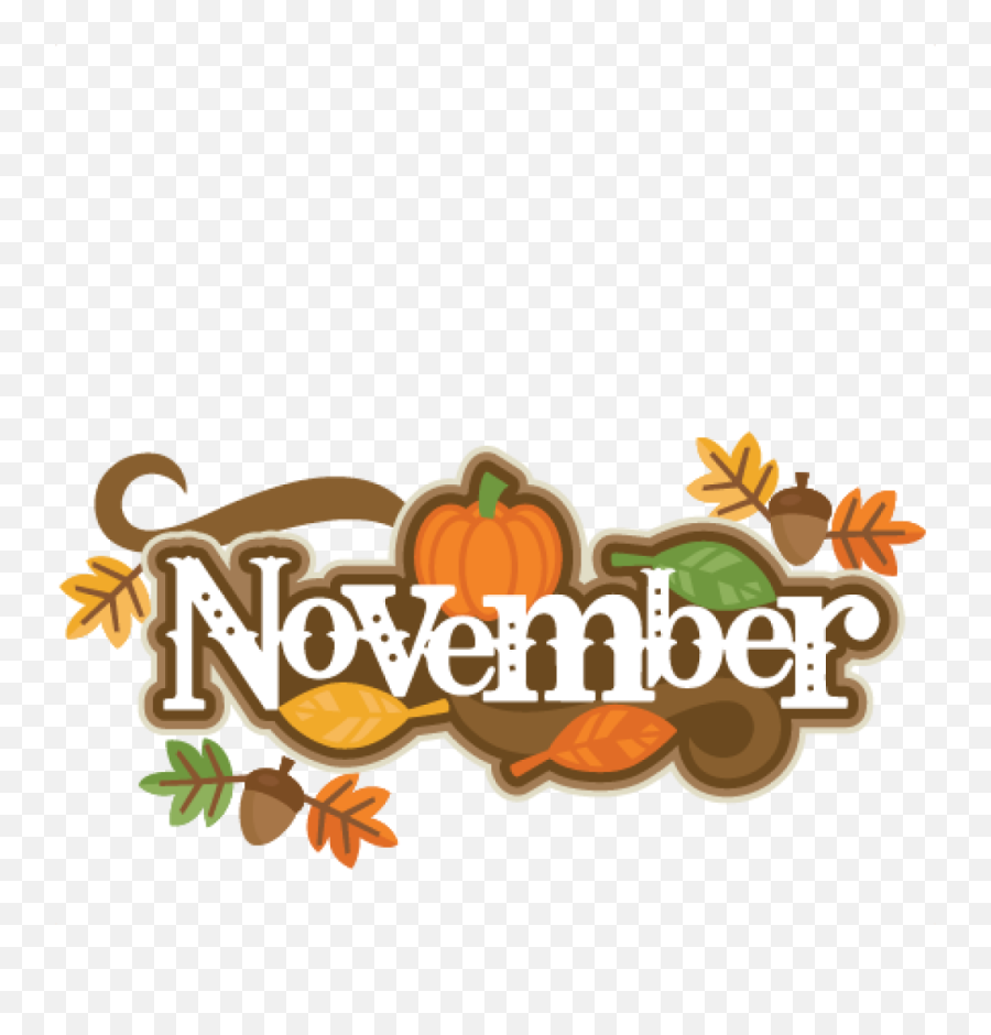 Free November Banner Cliparts Download - Happy Birthday November Clip Art Emoji,November Clipart