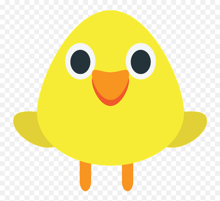 Front - Facing Baby Chick Emoji Clipart Cartoon Png Happy,Baby Emoji Png