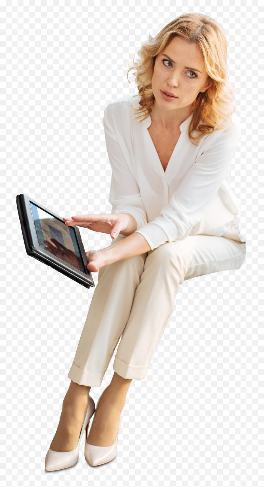 Office People - Business Woman Sitting Png Png Download Business Woman Sitting Png Transparent Emoji,People Sitting Png