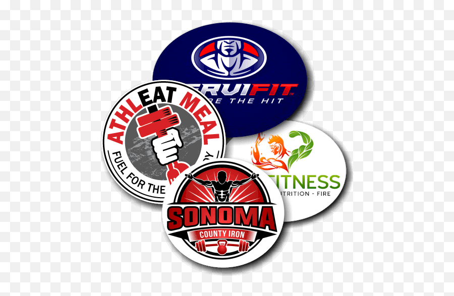 Fitness Logo Maker - Badge Emoji,Fitness Logo