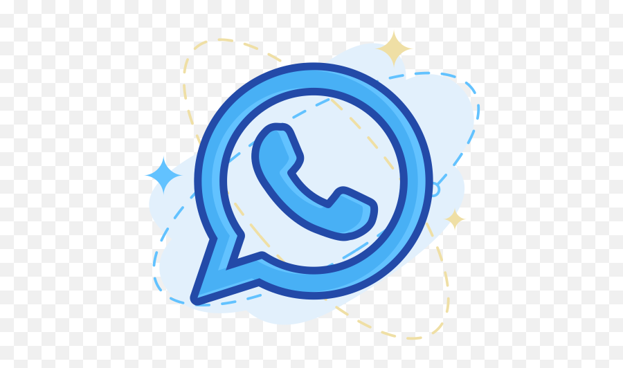 Available In Svg Png Eps Ai Icon Fonts - Png Whatsapp Logo Blue Emoji,Whatsapp Logo