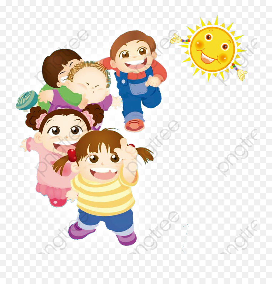 Download Free Png Kids Games Play Games Child Sun Png - Post Dia Del Niño Emoji,Children Play Clipart