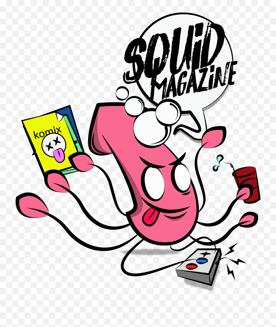About Squid Mag Squid Mag - Squid Holding Book Cartoon Emoji,Squid Logo