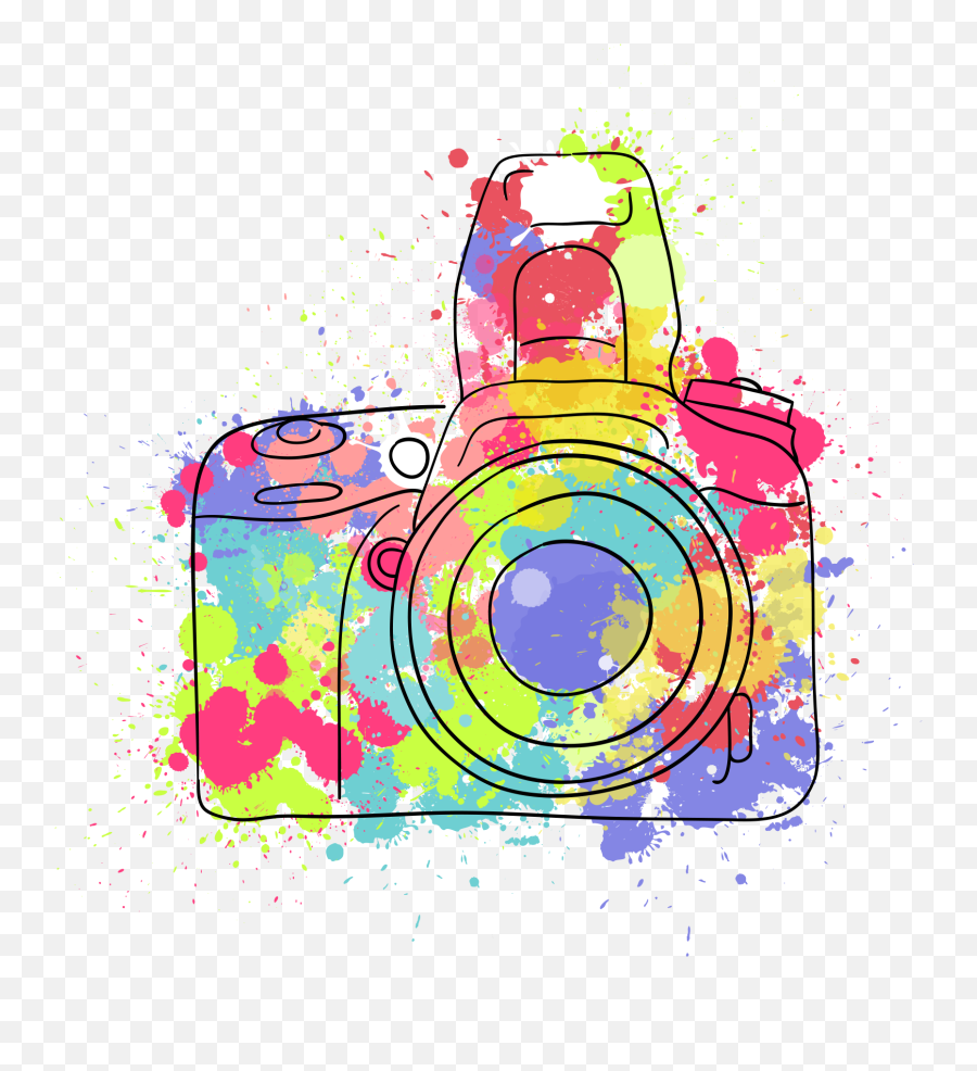 Download Camera Photography Photographer Watercolor Painting - Camera Water Color Png Emoji,Camera Icon Png