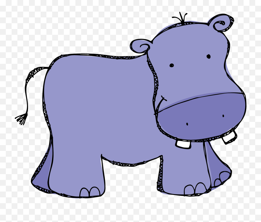 Library Of Hippo Animals Clip Free Downloads Png Files - Transparent Hippo Clipart Emoji,Animals Clipart