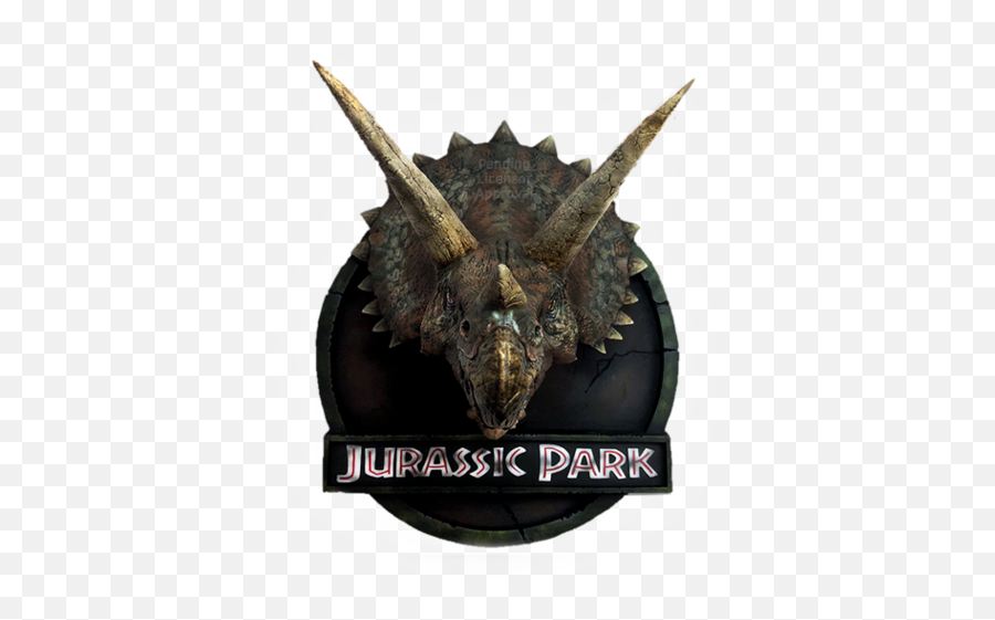 Jurassic Park Dead Triceratops Full Size Png Download - Chronicle Collectibles Jurassic Park Bust Emoji,Triceratops Png