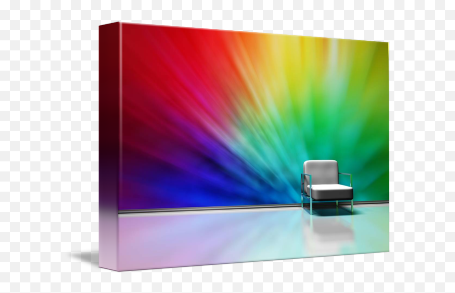 Color Explosion In A Lounge By Blaz Erzetic - Horizontal Emoji,Color Explosion Png