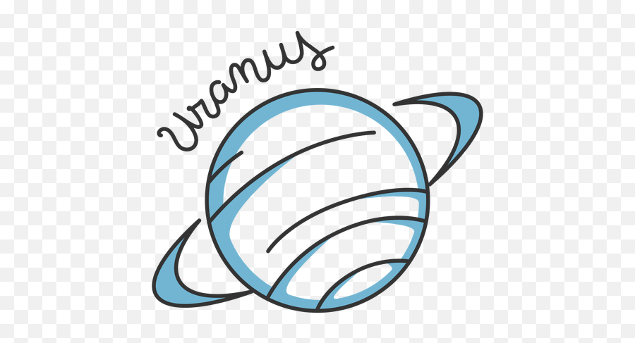 Blue Uranus Simple Solar System Planet Emoji,Uranus Transparent Background