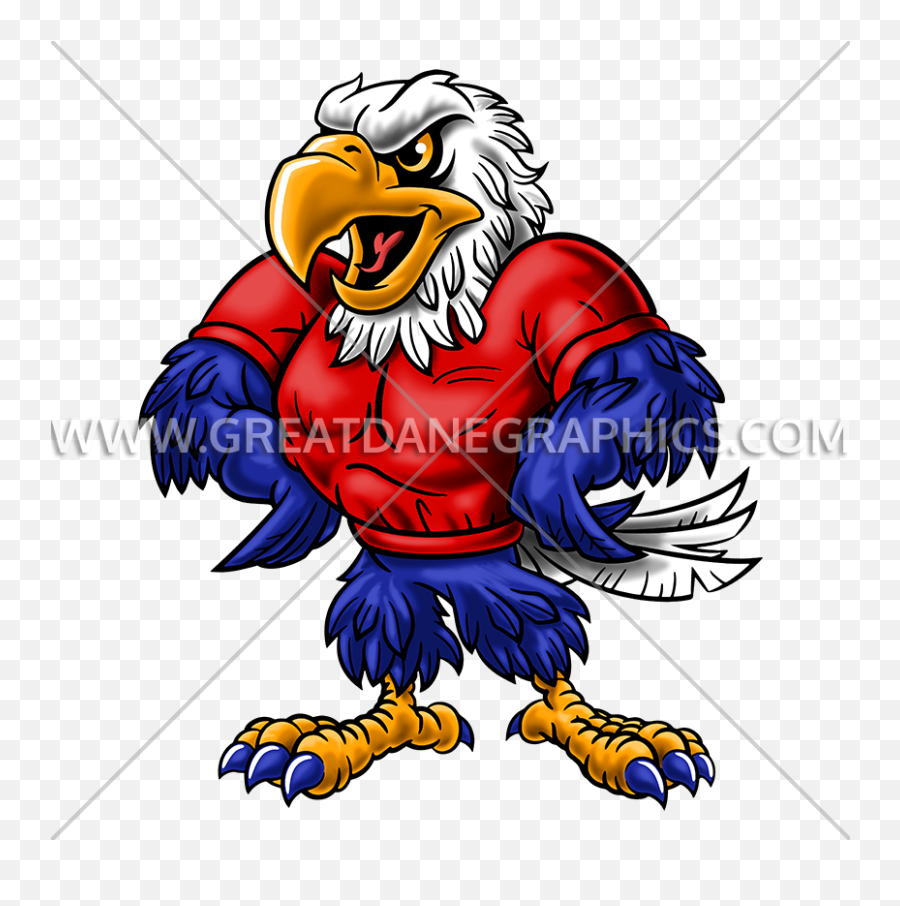 Proud Clipart Clip Art - Cartoon Eagle Mascot Png Download Emoji,Proud Clipart