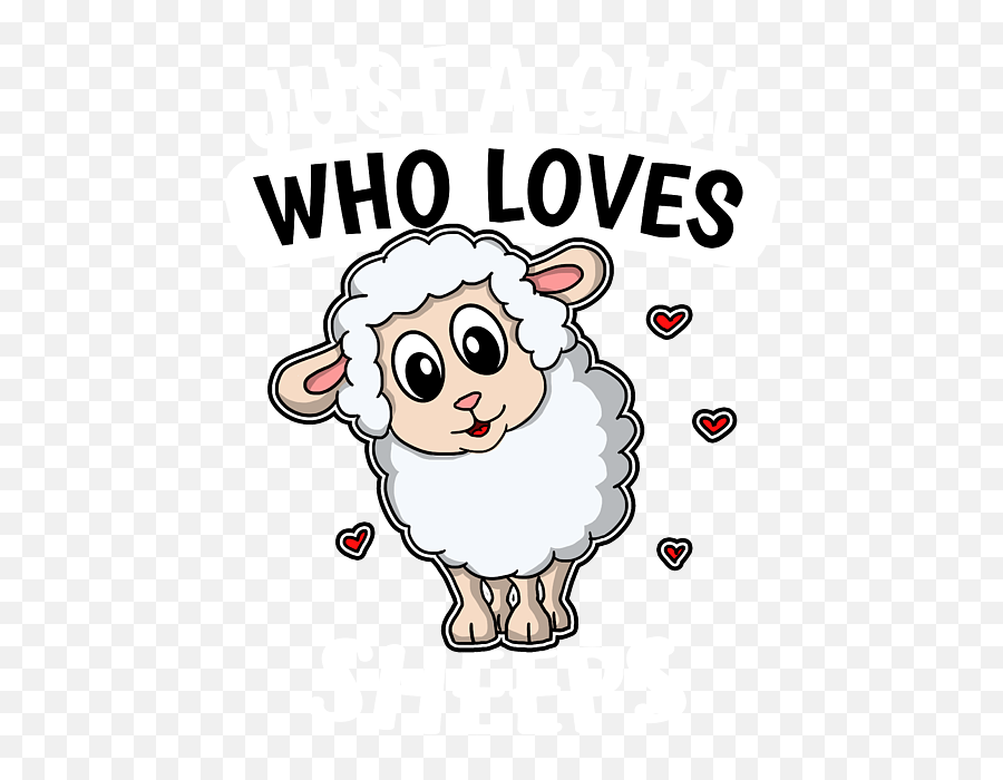 Just A Girl Who Loves Sheeps Cute Sheep Costume Throw Pillow Emoji,Sheep Transparent