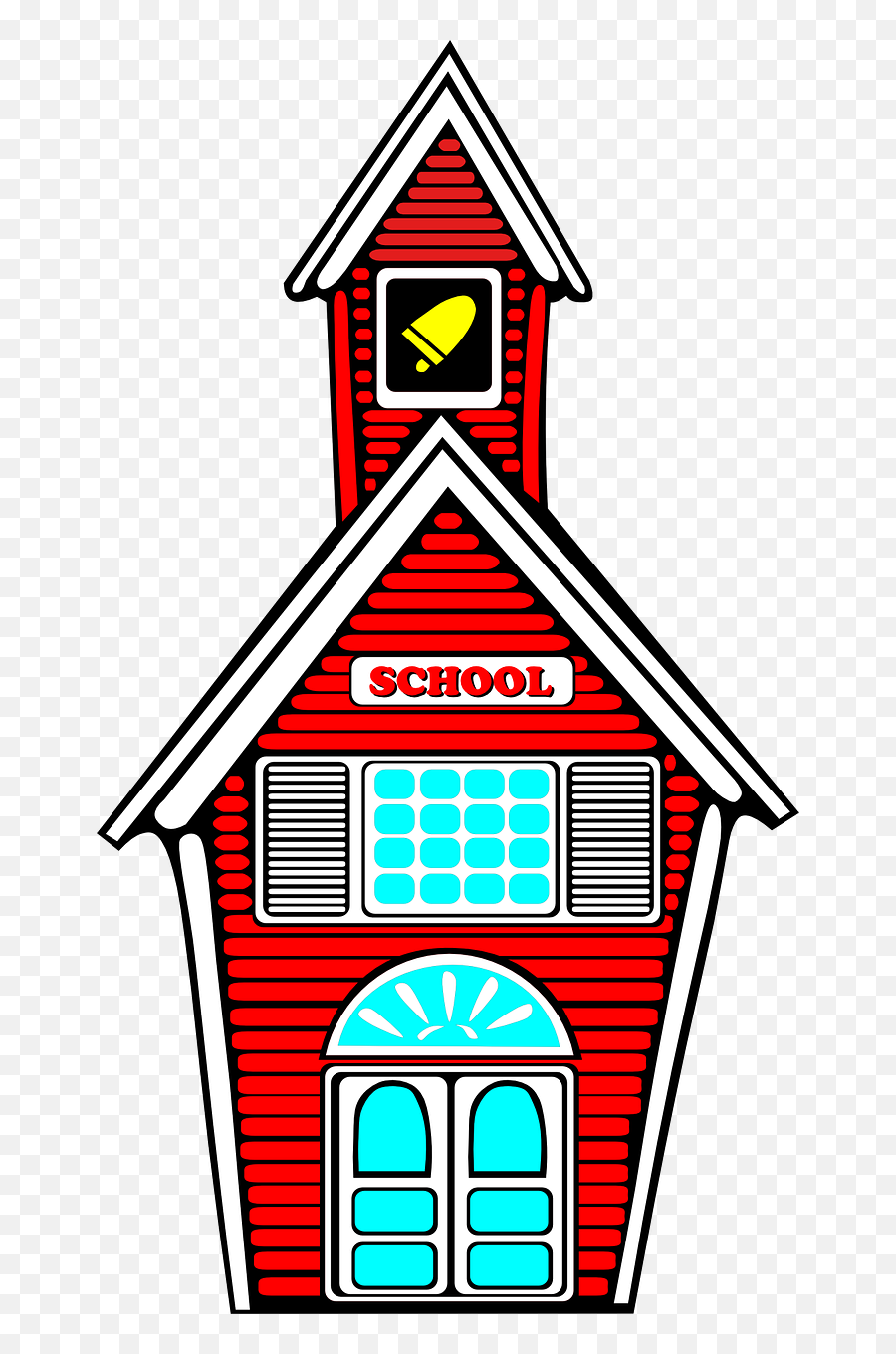 Free Clip Art - School House No Background Emoji,No School Clipart
