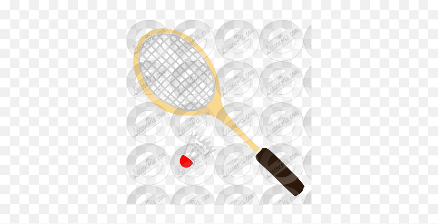 Badminton Stencil For Classroom Therapy Use - Great Emoji,Badminton Clipart