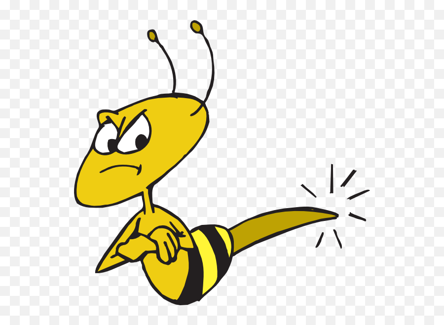 Angry Bee Clip Art At Clker - Angry Bee Gif Clipart Emoji,Angry Clipart
