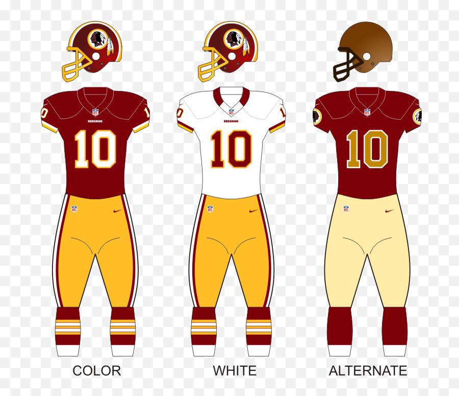 Filewashington Redskins Uniformspng - Wikimedia Commons Greenbay Packers Emoji,Redskin Logo