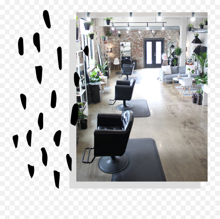 A Bit About Us - Beauty Salon Greenery Full Size Png Rustic Brick Wall Salon Emoji,Greenery Png