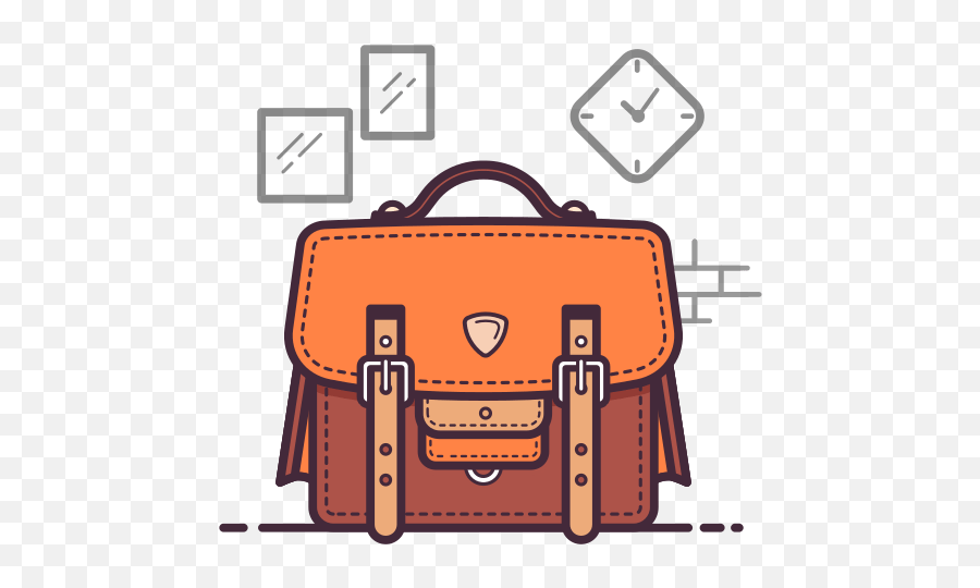 Briefcase Clipart Free Vector Images - Office Bag Clipart Png Emoji,Briefcase Clipart