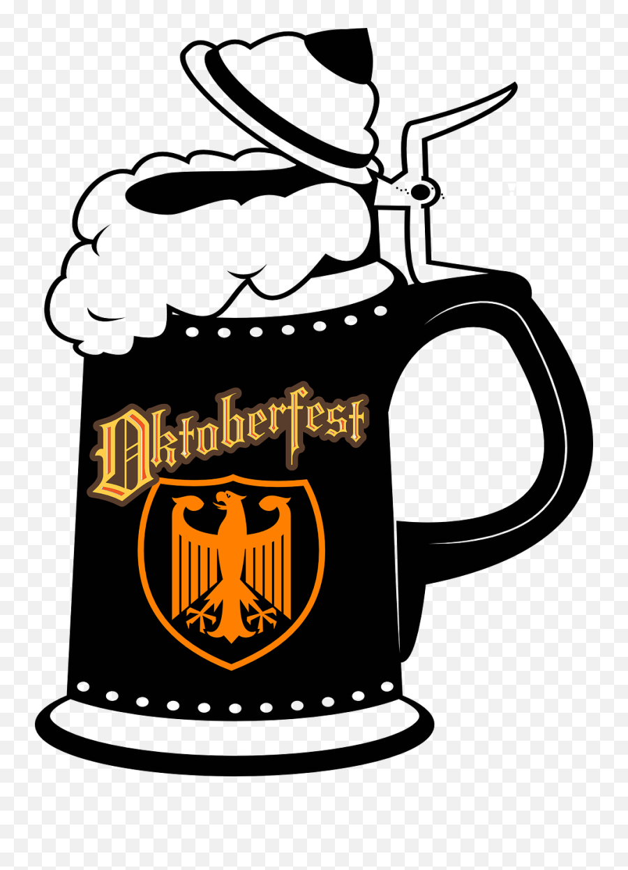 Oktoberfest Beer Mug Clip Art - Oktoberfest Beer Stein Clip Art Emoji,Beer Mug Clipart