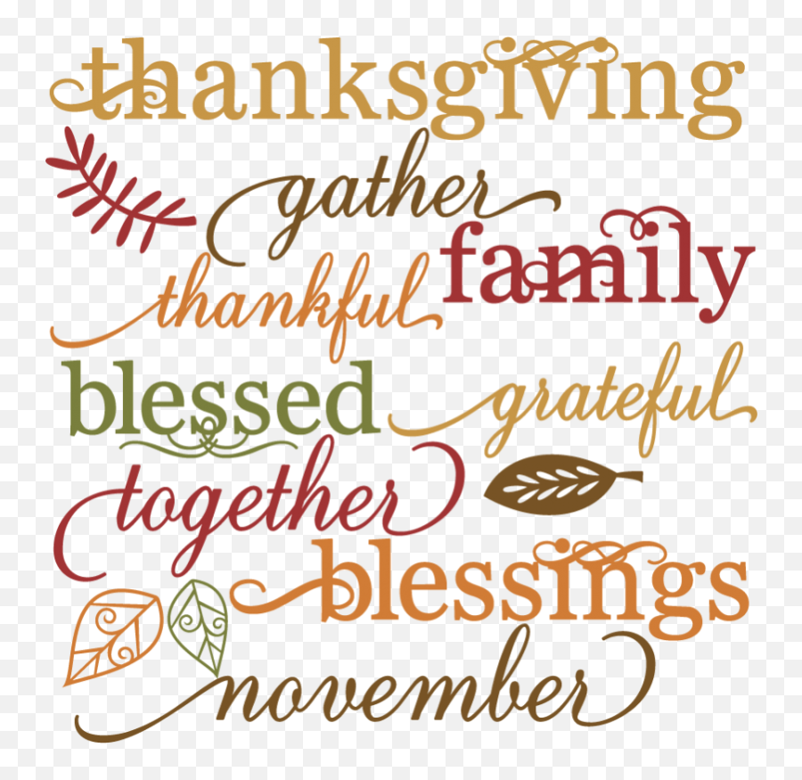Free - Family Blessed Happy Thanksgiving Emoji,Free Clipart