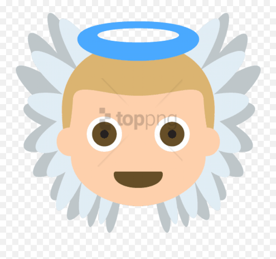 Download Free Png Baby Angel Tone 2 Emoji Emot Vector Icon - Angel Baby Emoji Icon,Baby Emoji Png