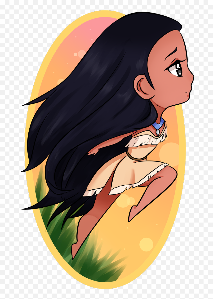 Dessin Personnage Disney Princesse Bebe - Chibi Disney Princess Pocahontas Emoji,Pocahontas Png