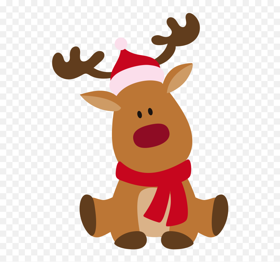 Santa Claus Rudolph Reindeer Clip Art - Santa Cute Christmas Clipart Emoji,Rudolph The Red Nosed Reindeer Clipart