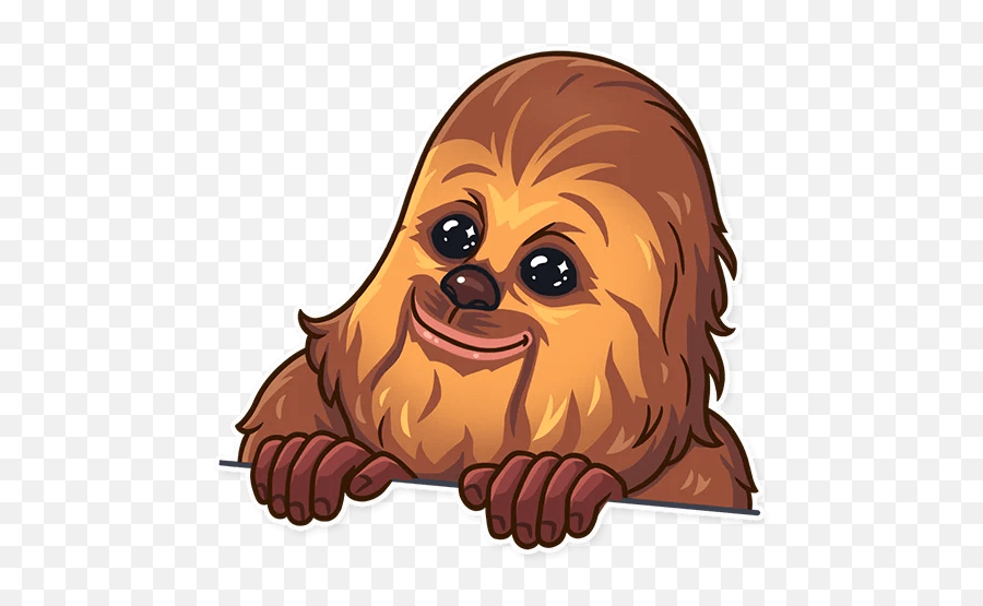 Chewbacca Wookiee Star Wars Sticker 6 - Sticker De Chubaca Emoji,Chewbacca Clipart