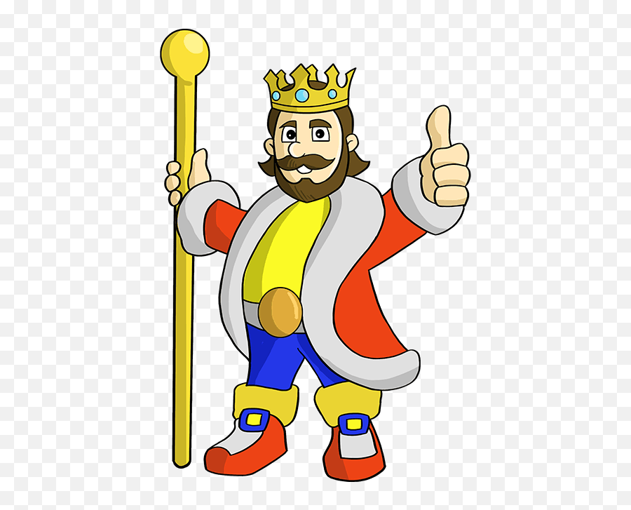How To Draw A King - Really Easy Drawing Tutorial King Drawing For Kids Emoji,Steps Clipart