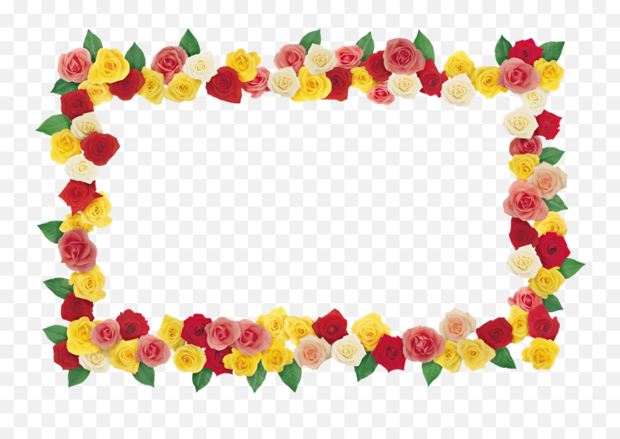 Floral Frame Png Clipart Background Png Play - Floral Emoji,Frame Png