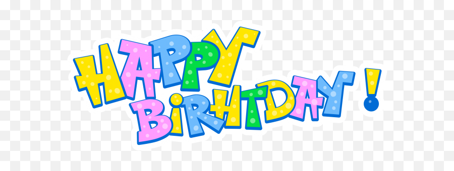 Happy Birthday Clip Art Png Image Free Download Searchpngcom - Dot Emoji,Happy Birthday Clipart