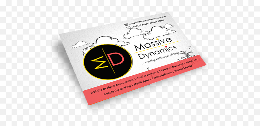 Massive Dynamics Business Card Emoji,Facebook Business Card Logo