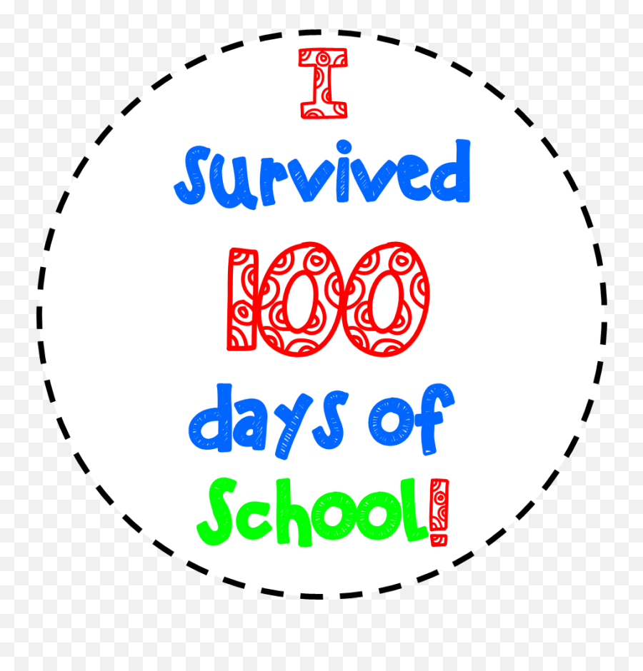 School Holidays - Survived 100 Days Of School Printable Emoji,No School Clipart