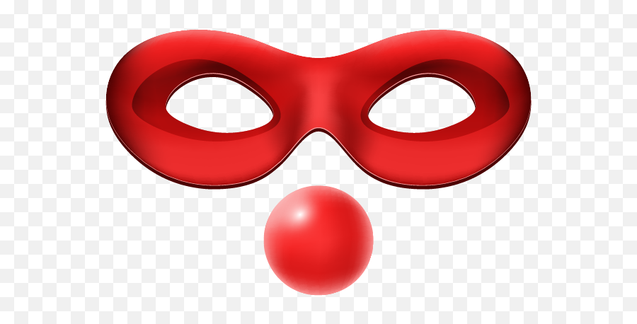 Clown Mask And Nose - Dot Emoji,Clown Nose Png