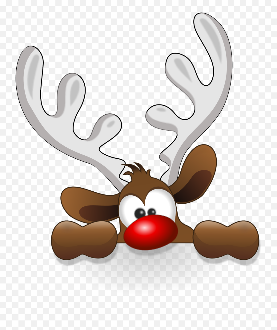 Free Christmas Clipart Reindeer - Reindeer Cute Christmas Clipart Emoji,Free Christmas Clipart