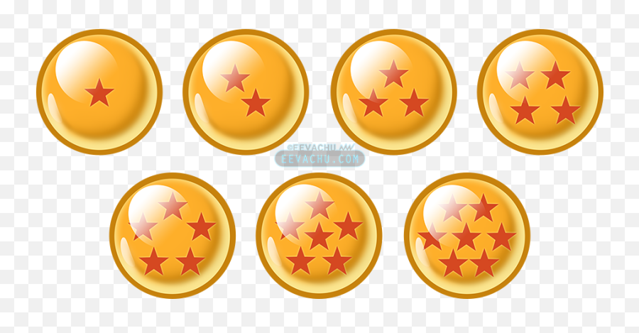 Dragon Balls Png - 7 Dragon Balls Png Emoji,Dragon Ball Png