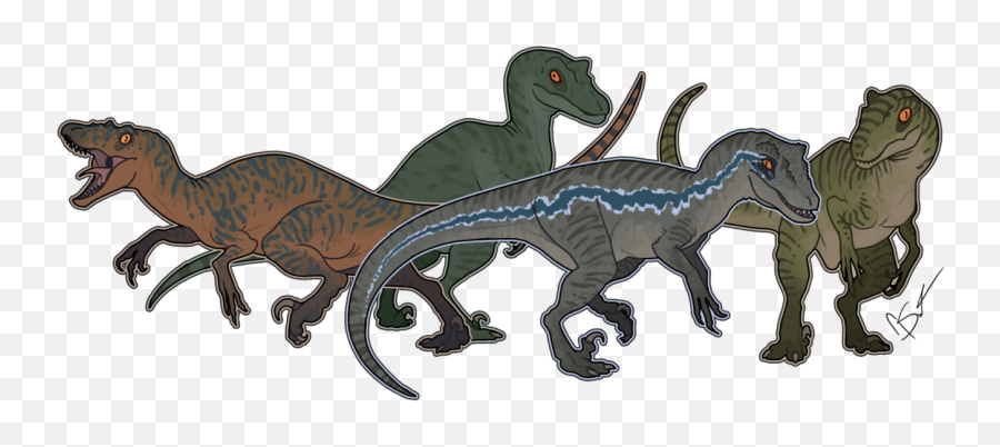 Download Velociraptor Evolution - Jurassic World Raptor Squad Drawings Emoji,Velociraptor Png