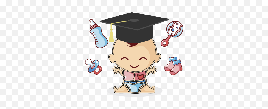 Funny Baby Emoji By Thua Lo - Baby Graduation Cartoon,Baby Emoji Png